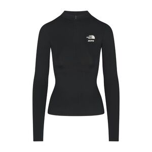 THE NORTH FACE X SKIMS REFINA LONG SLEEVE TOP ONYX MEDIUM